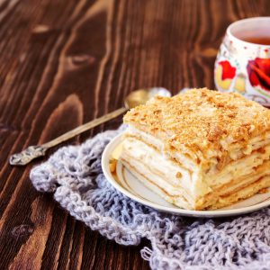 Napoleón dulce de leche