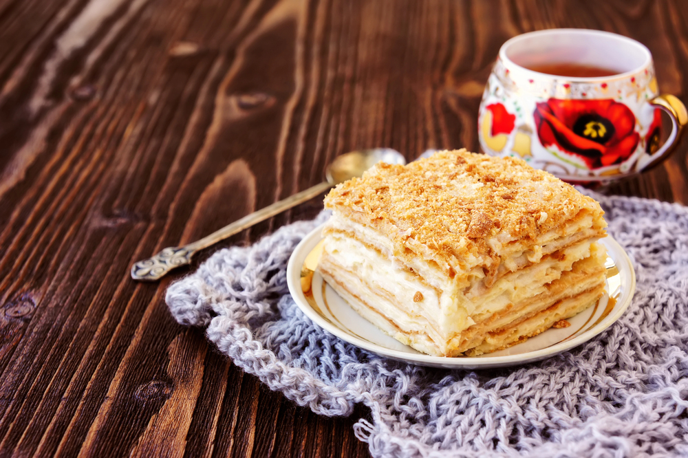 Napoleón dulce de leche